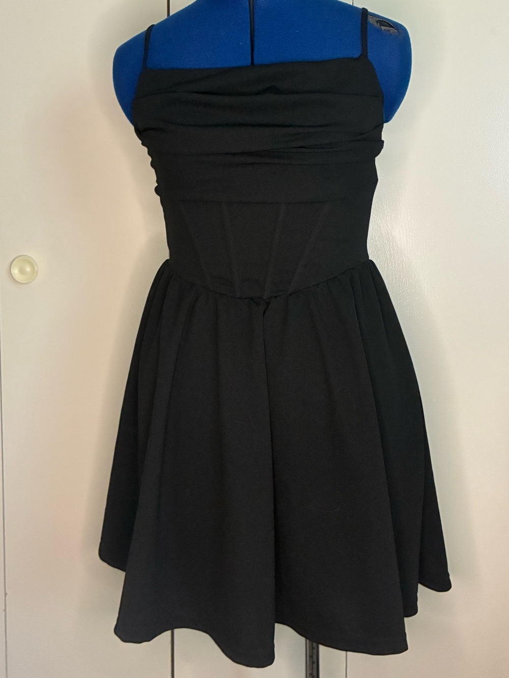 Black Fit & Flare Mini Dress